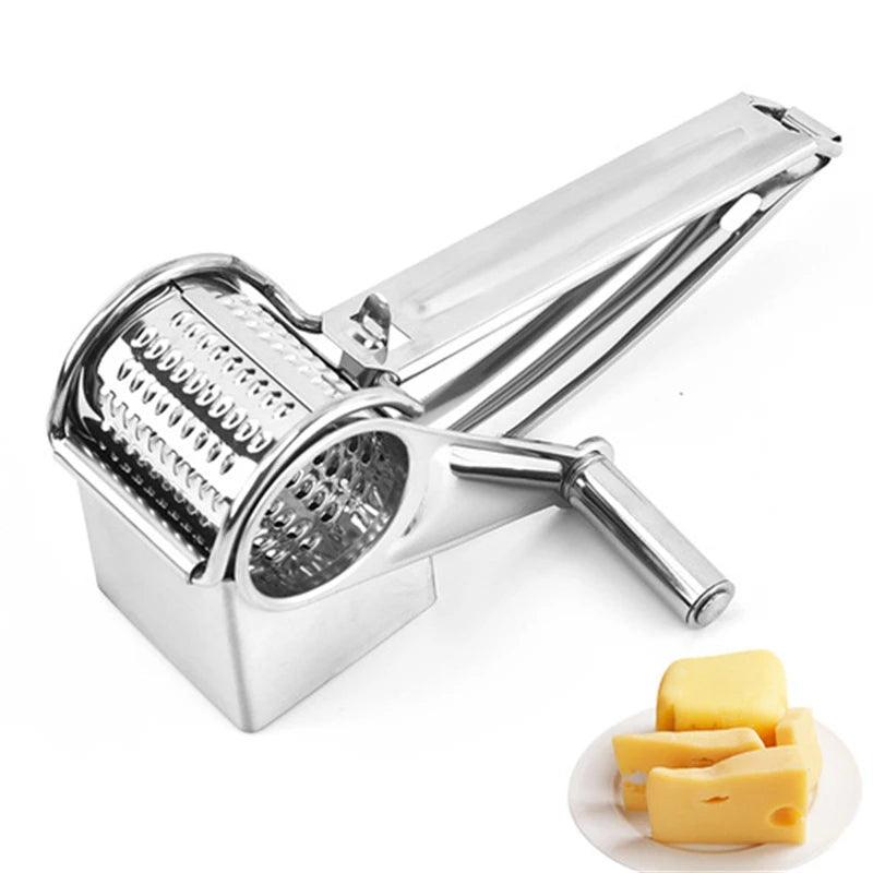 Stainless Steel Practical Rotation Cheese Grater – Made for Fast and Simple Food Preparation 3