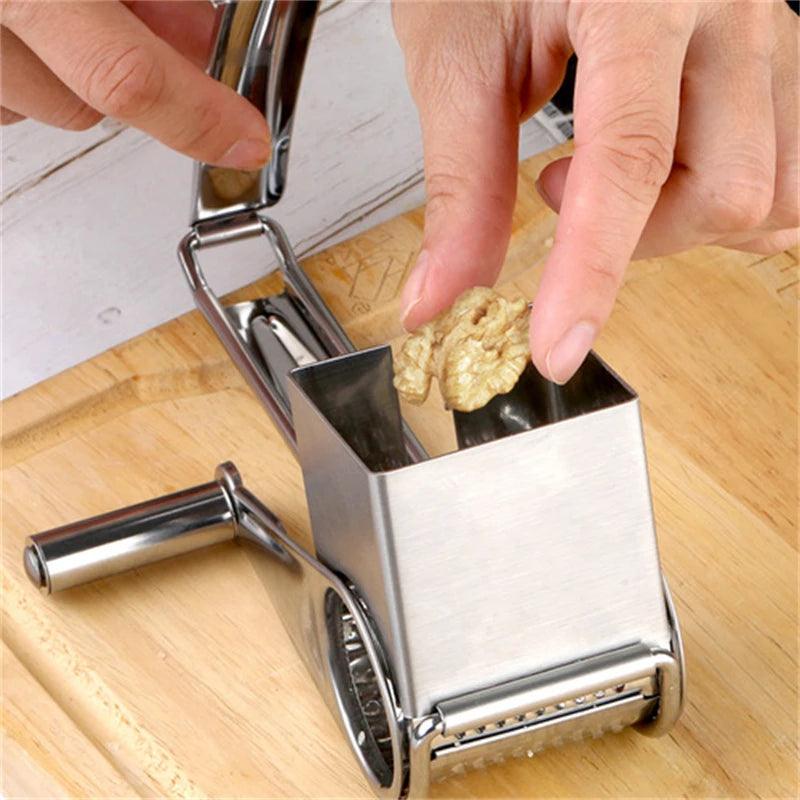 Stainless Steel Practical Rotation Cheese Grater – Made for Fast and Simple Food Preparation 4