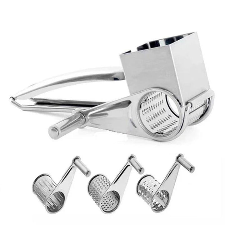 Stainless Steel Practical Rotation Cheese Grater – Made for Fast and Simple Food Preparation 7