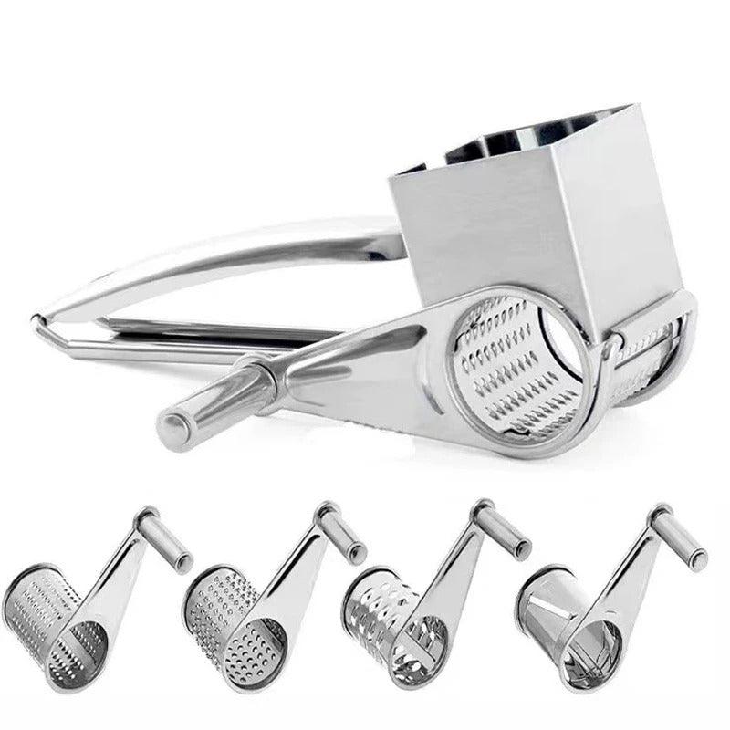 Stainless Steel Practical Rotation Cheese Grater – Made for Fast and Simple Food Preparation 8