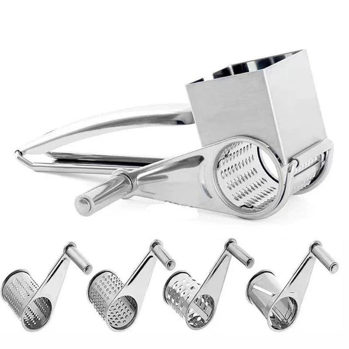 Stainless Steel Practical Rotation Cheese Grater – Made for Fast and Simple Food Preparation 8
