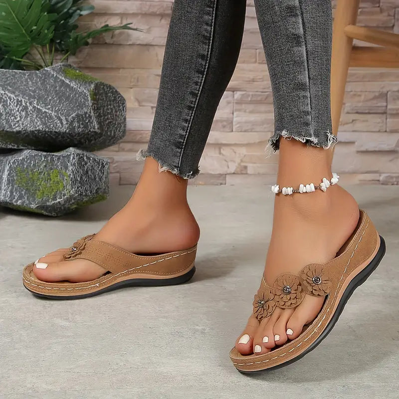 Suede_Wedge_Toe_Post_Sandals_with_Flower_Accents_for_Women_13
