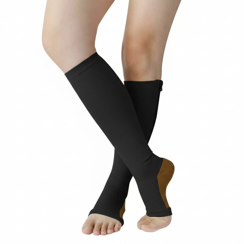 Supportive Compression Stockings – With Zipper 2