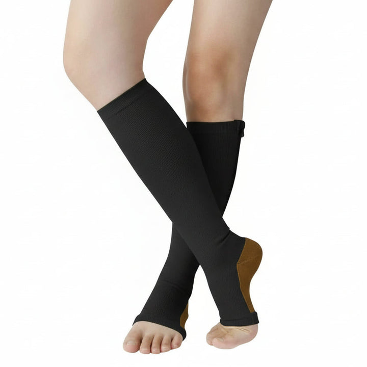 Supportive Compression Stockings – With Zipper 2