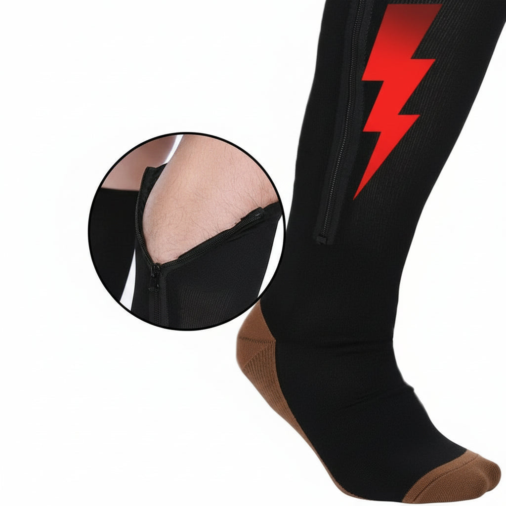 Supportive Compression Stockings – With Zipper 3