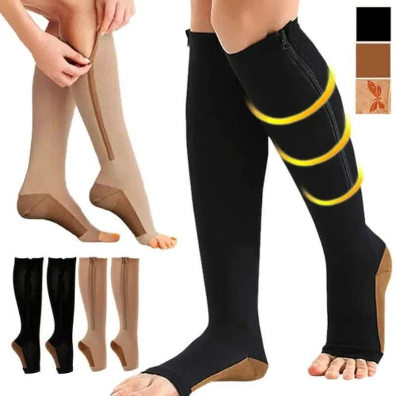 Supportive Compression Stockings – With Zipper 4