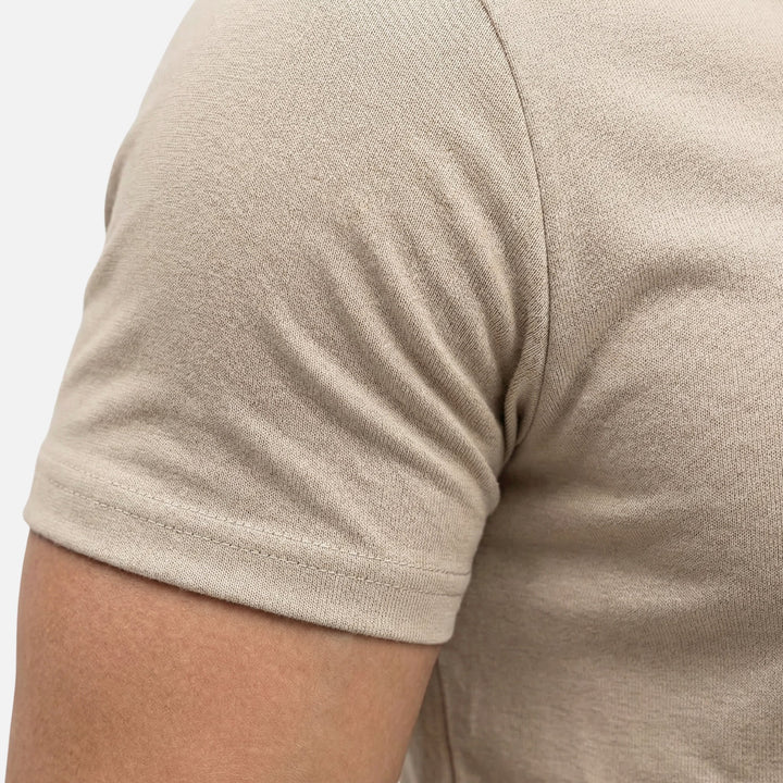 Tailored Soft Knit Shirt with Stand Collar for Men