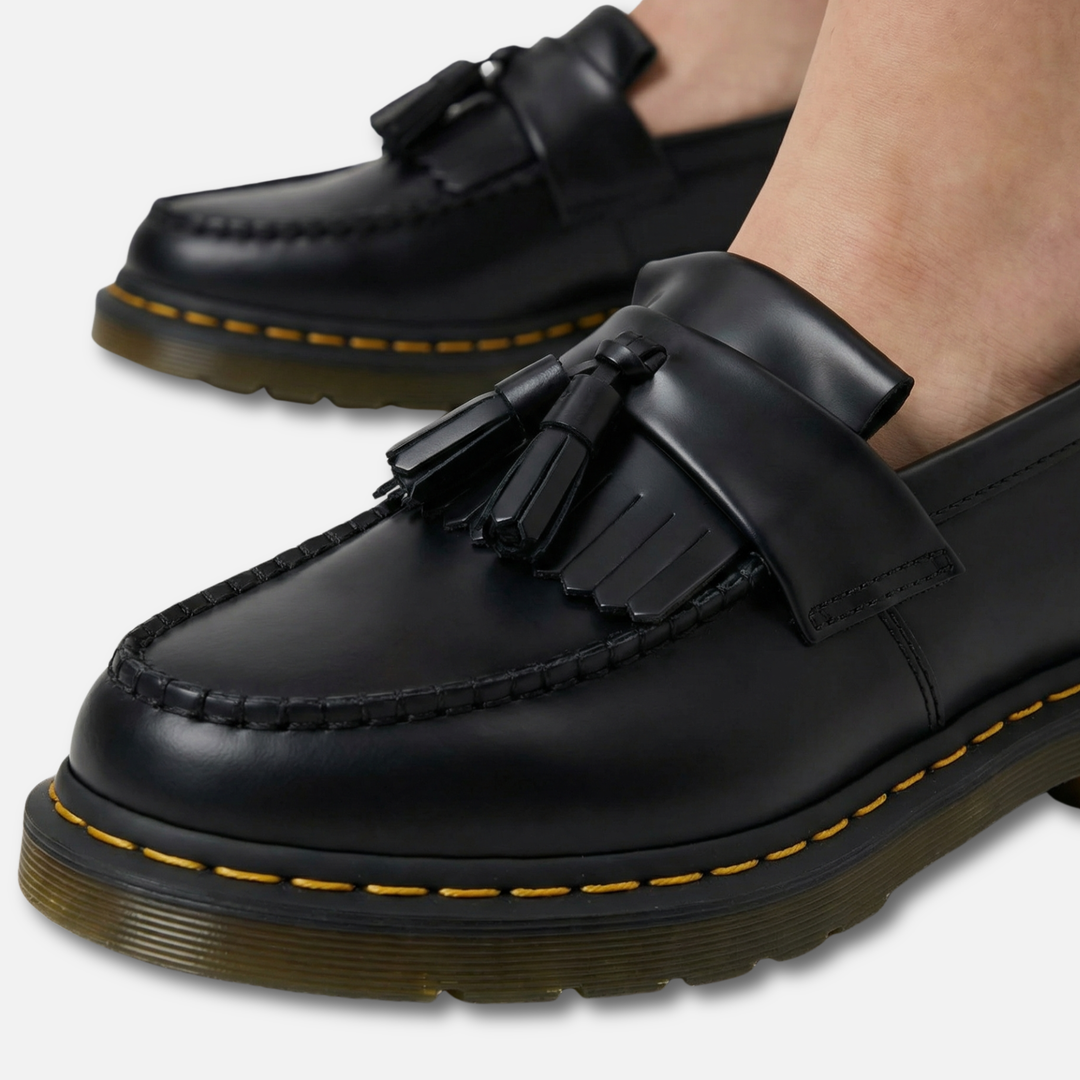 Low-Heel Loafers with Stitched Moc Toe for Men