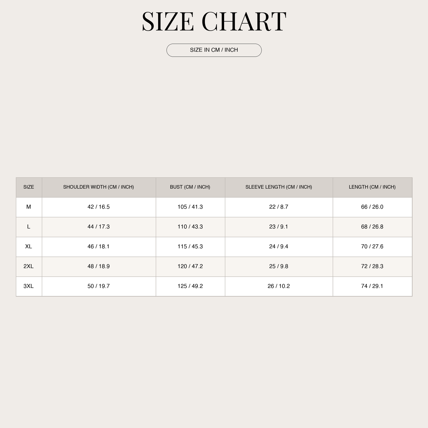 Textured Polo Top – Deep V-Neck Style for Men size chart