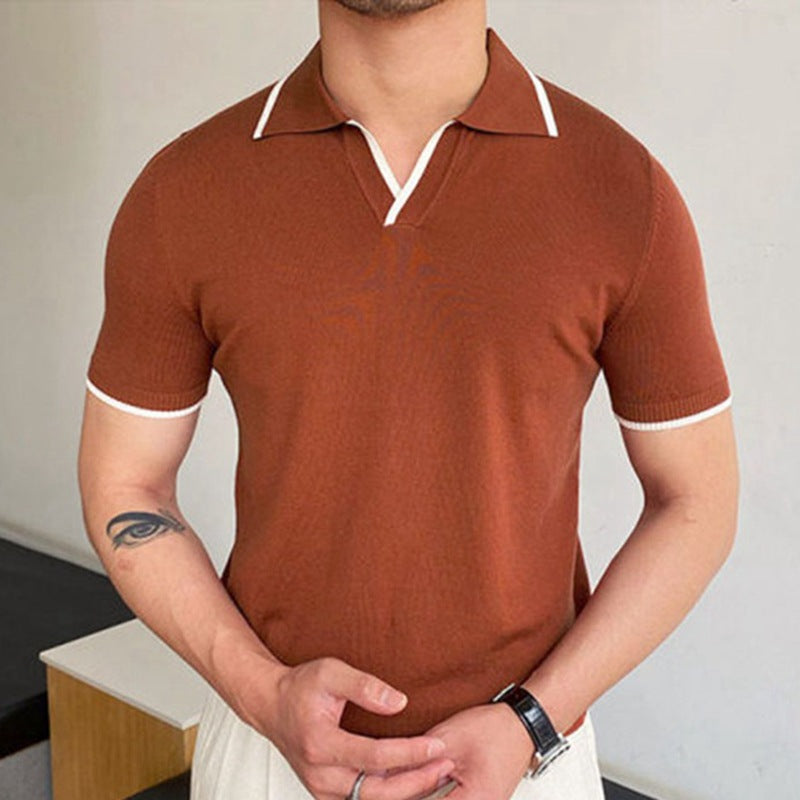 Textured_Polo_Top_Deep_V_Neck_Style_for_Men_6