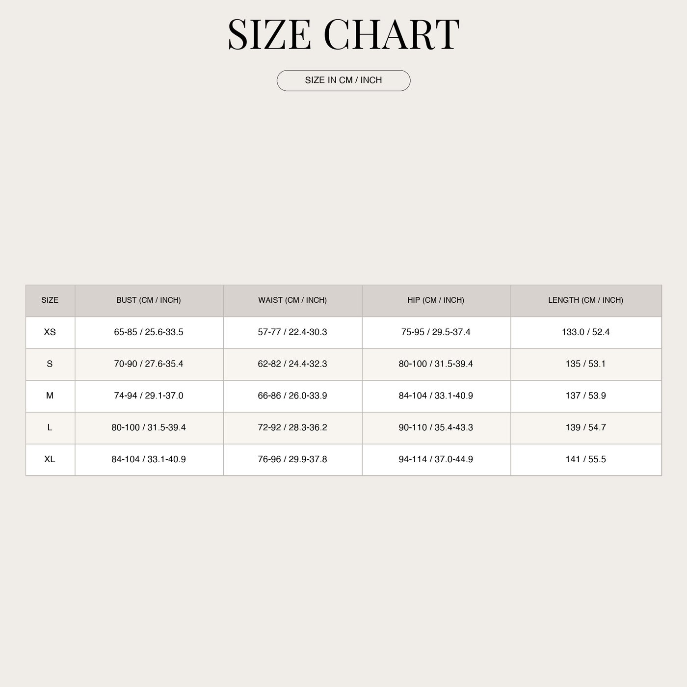 Women's Sleeveless Lace Maxi Dress – Sculpting size chart