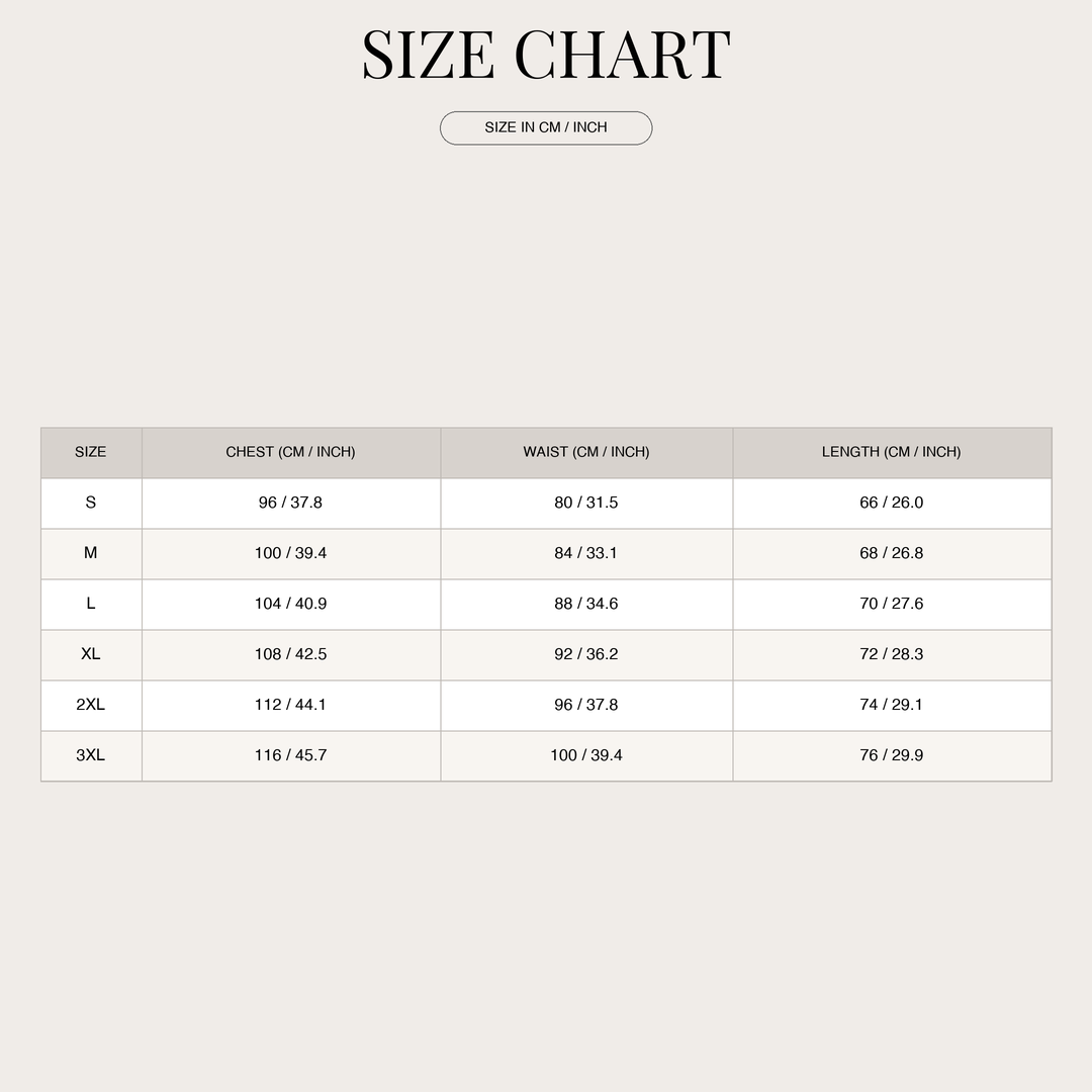 Unisex Warm Sweater – Suede Boxy Fit Fleece Lined size chart