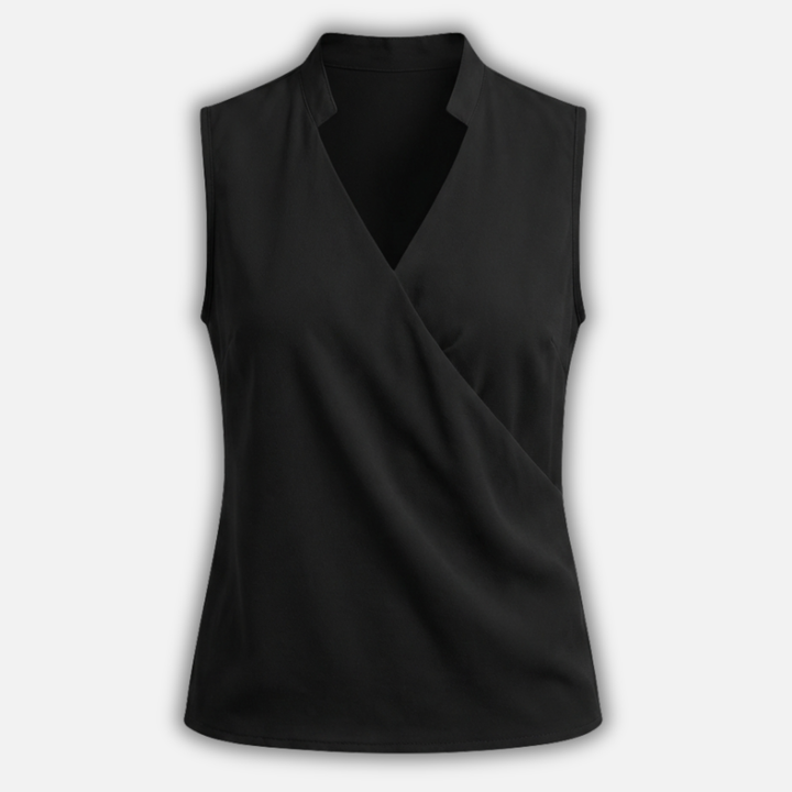 V-Neck Top with Wrap Front for Women