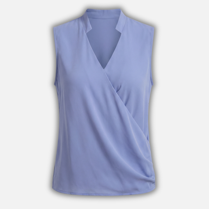 V-Neck Top with Wrap Front for Women