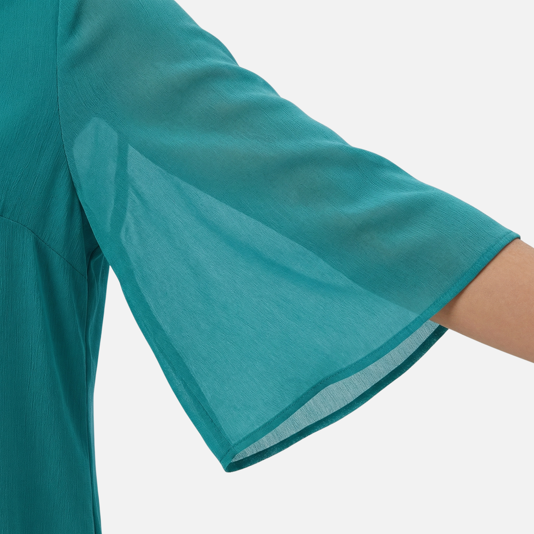 V_Neck_Slit_Sleeve_Tiered_Hem_Chiffon_Top_for_Women_19