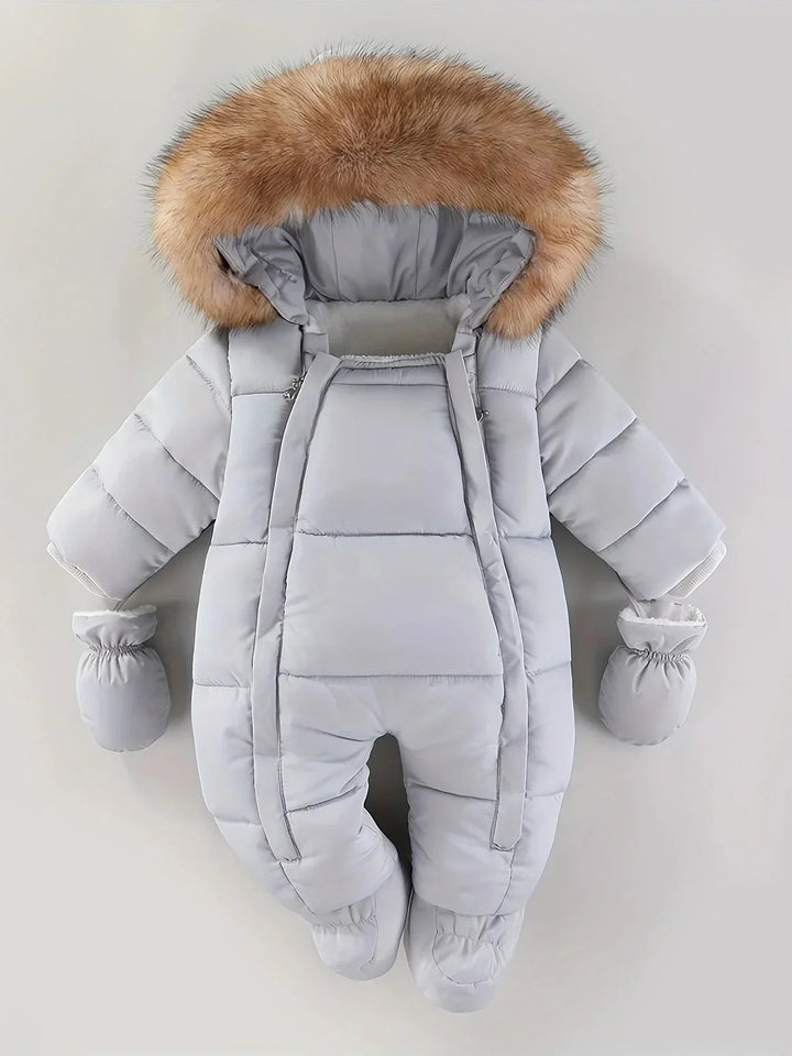 Combinaison Pilote pour Bébé – Doublure Chaude, Modèle Hiver avec Capuche et Zip 4