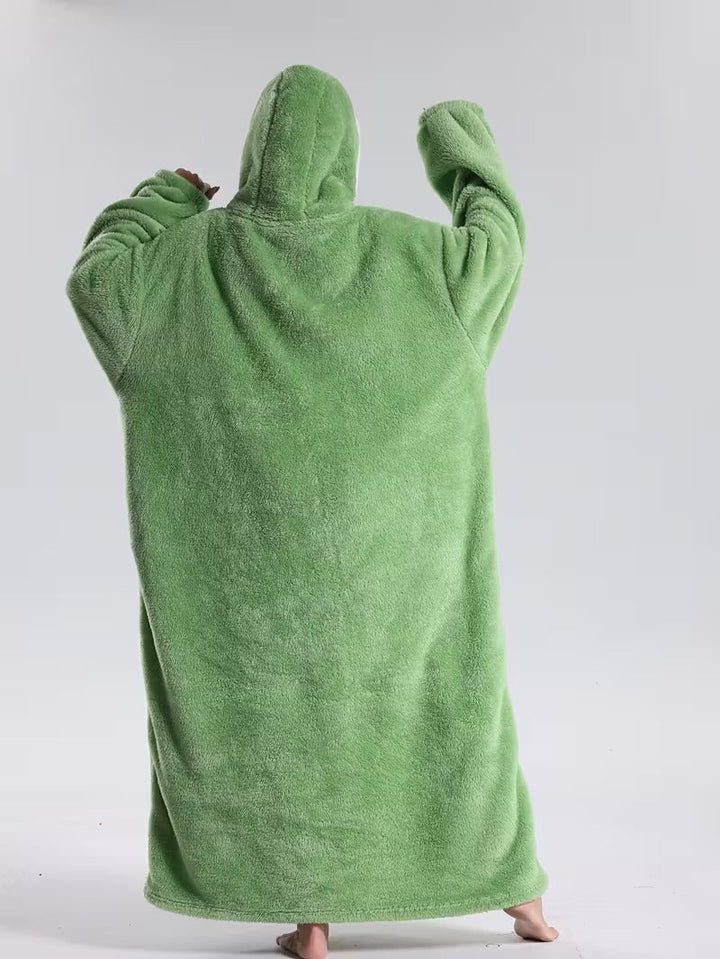 Warming Wearable Blanket Pullover – Cozy with Hood and Sleeves 10