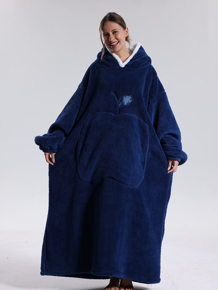 Warming Wearable Blanket Pullover – Cozy with Hood and Sleeves 15