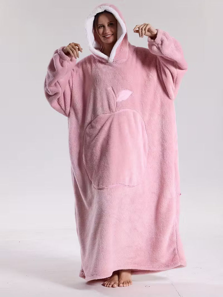 Warming Wearable Blanket Pullover – Cozy with Hood and Sleeves 5