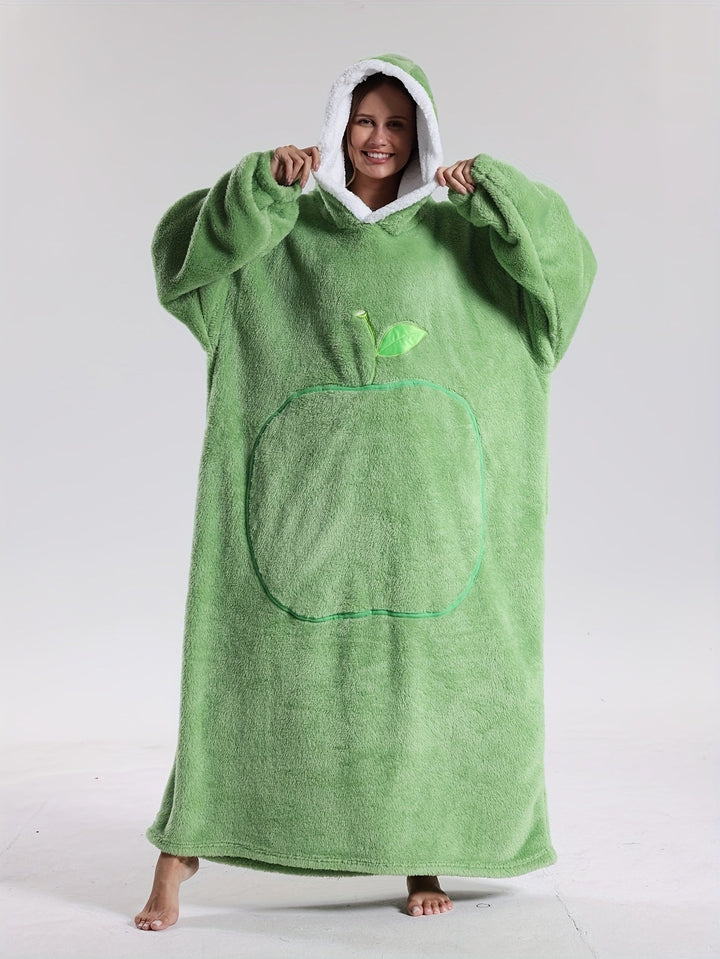 Warming Wearable Blanket Pullover – Cozy with Hood and Sleeves 9