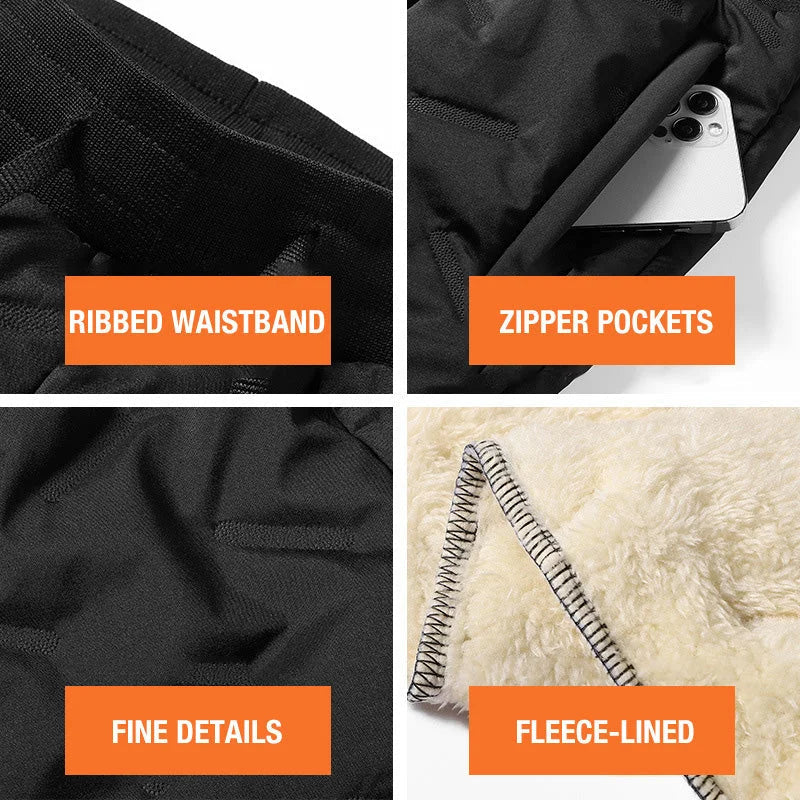 Water-repellent Thermal Pants – Warm Fleece Lining 8