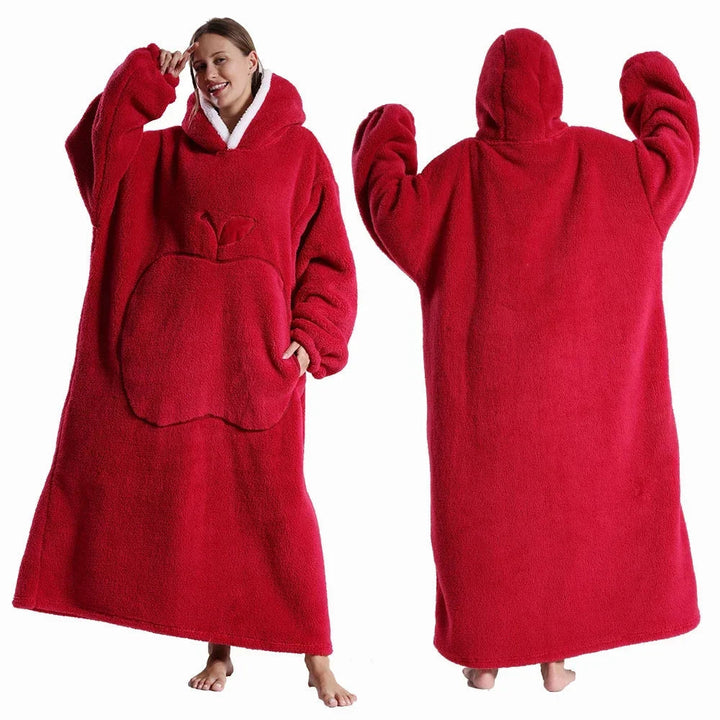 Wearable Fleece Hoodie Blanket – With Hood and Kangaroo Pocket 5