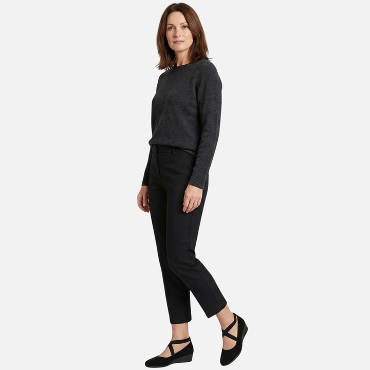 Wedge Heel Ballerinas with Straps in Faux Suede for Women