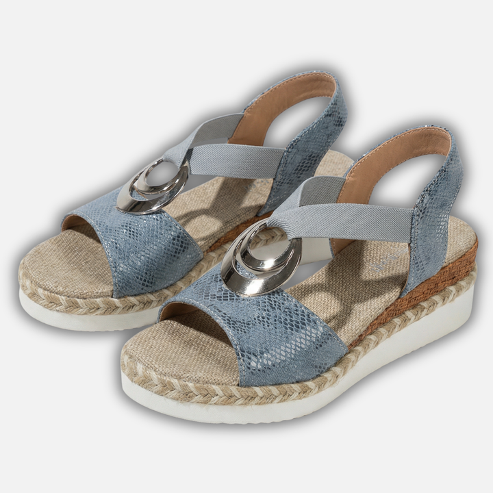 Wedge Summer Sandals with Elasticated Strap for Women