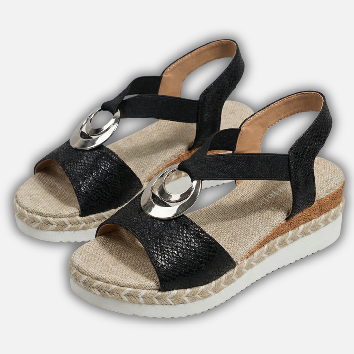 Wedge Summer Sandals with Elasticated Strap for Women