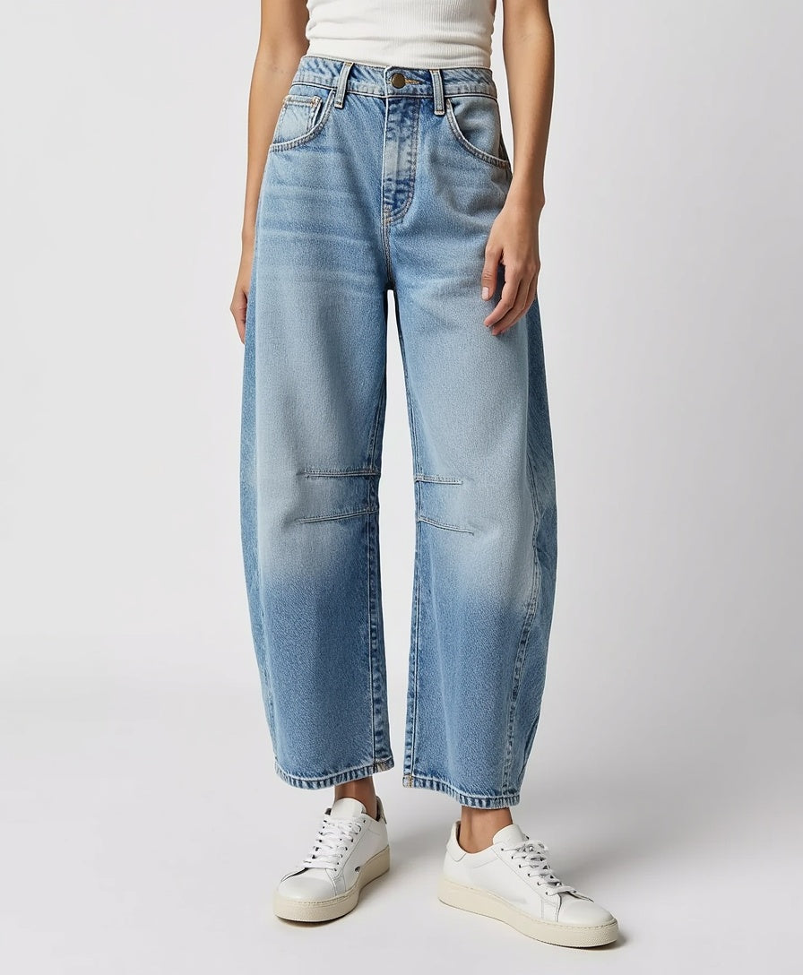Women’s Wide-Leg Jeans with High Waist
