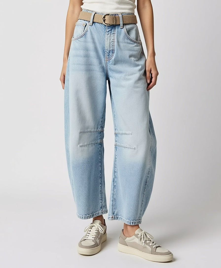 Women’s Wide-Leg Jeans with High Waist