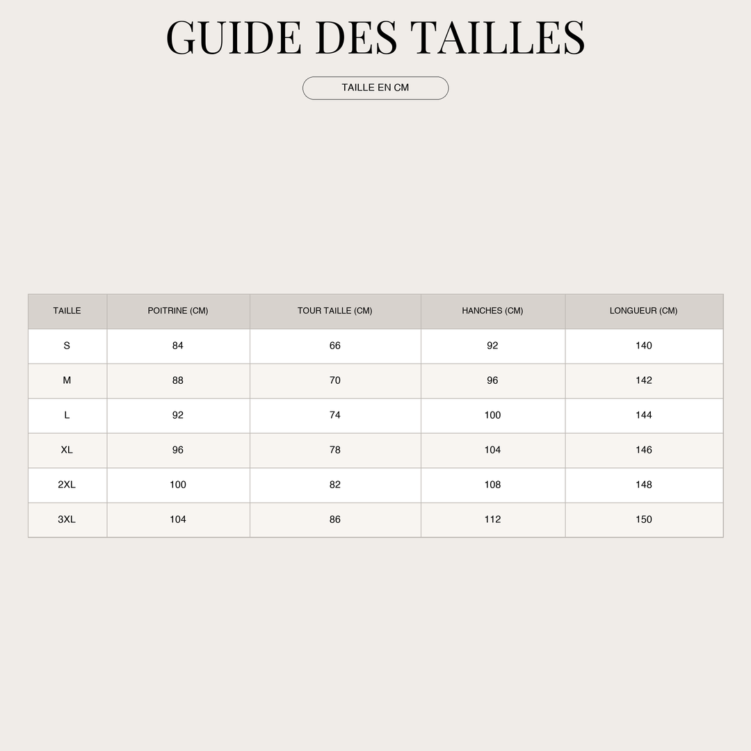 Combinaison ceinturée pour Femme – Élégante à jambes larges size chart