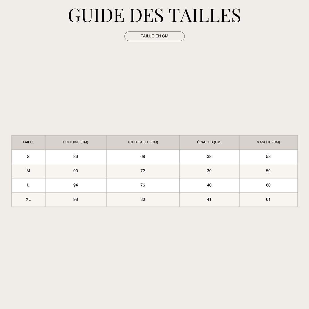 Combinaison d'été décontractée pour Femme – Bustier et short size chart