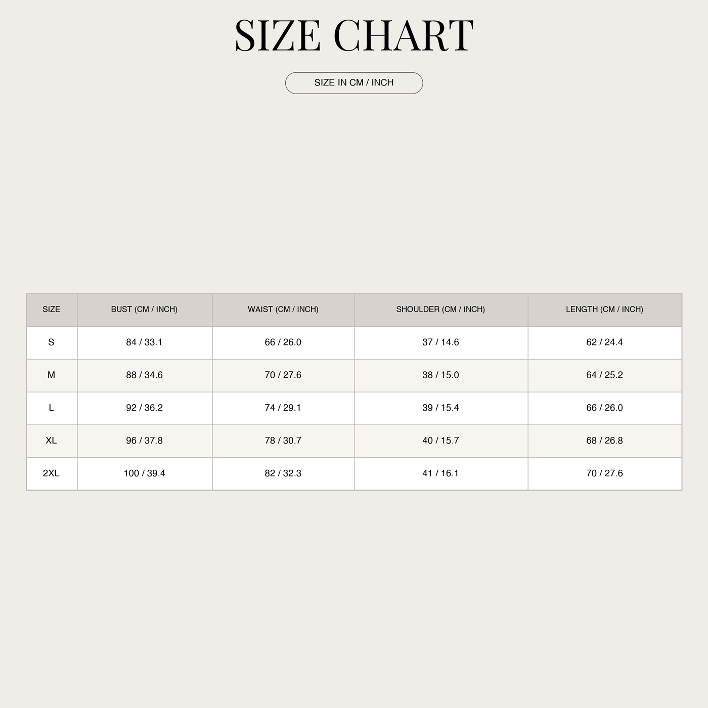Women's Checkered Blazer – Tailored double-breasted with buttons size chart