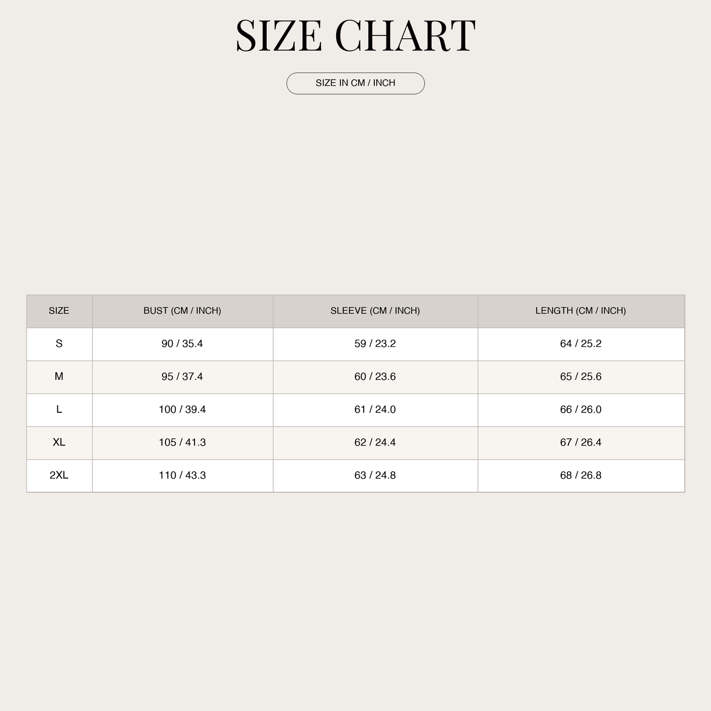 Women's Cotton Henley Blouse – Ribbed Long Sleeve size chart