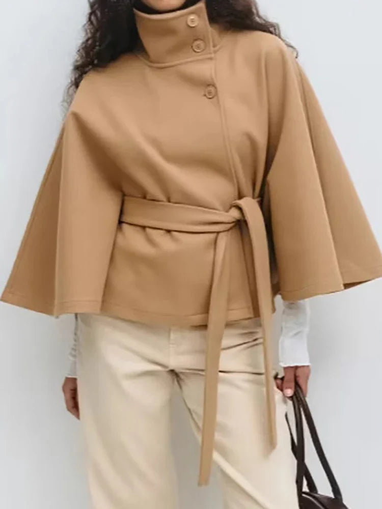 Women_s_Jacket_High_collar_buttoned_with_waist_belt_1