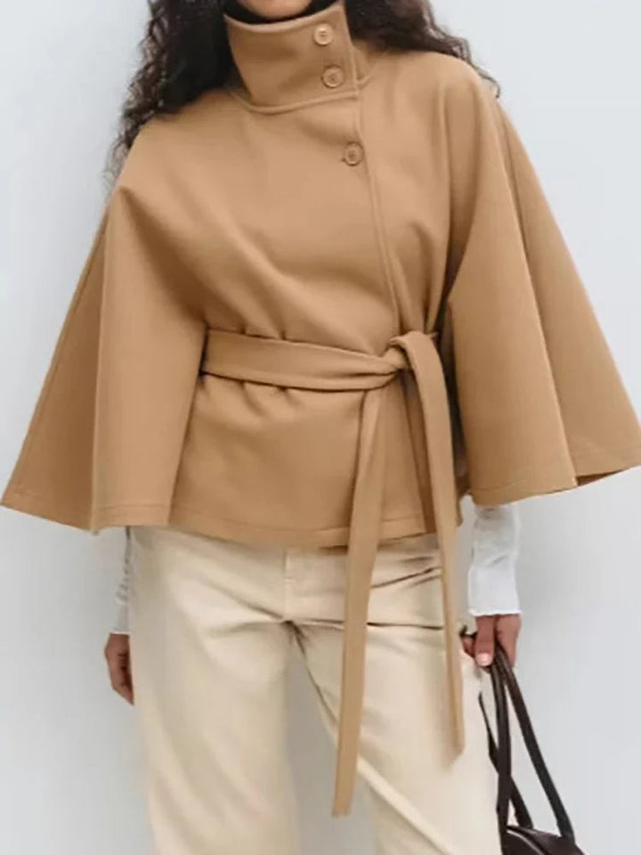 Women_s_Jacket_High_collar_buttoned_with_waist_belt_1