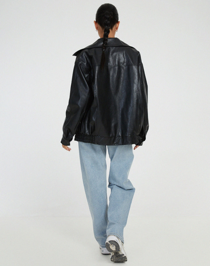 Women_s_Leather_Look_Jacket_Fashionable_look_with_quality_finish_6