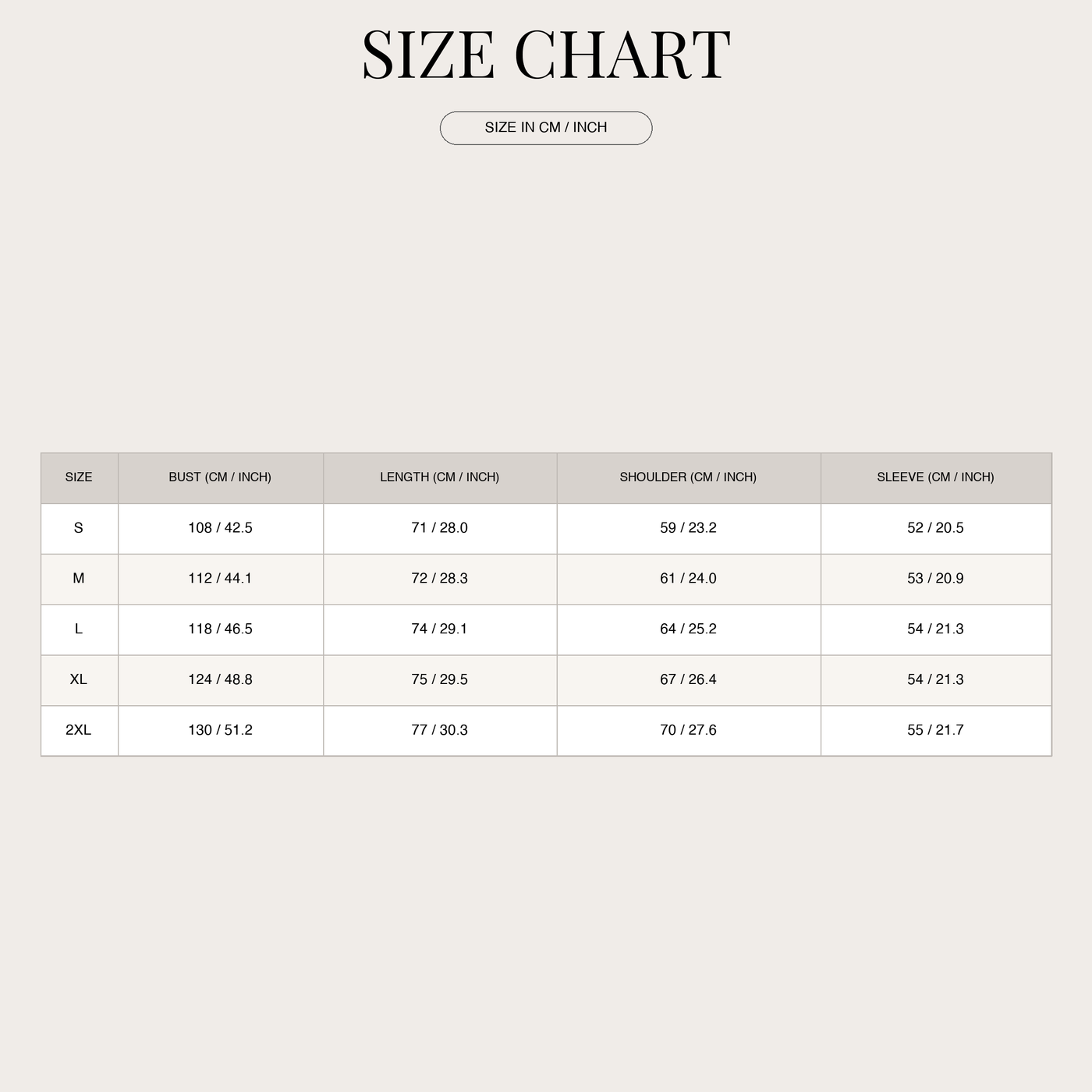 Women's Vegan Leather Jacket – Fashionable look with quality finish size chart