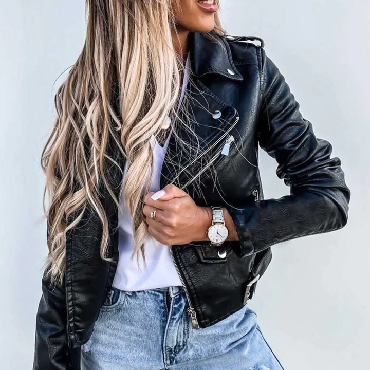 Women_s_Luxurious_Leather_Jacket_Stand_Up_Collar_and_Belted_Design_5