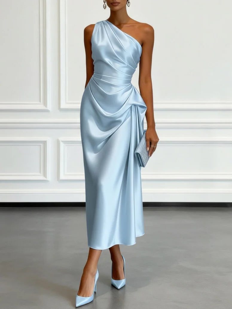 Women_s_Midi_Dress_One_Shoulder_with_Ruched_Waist_3