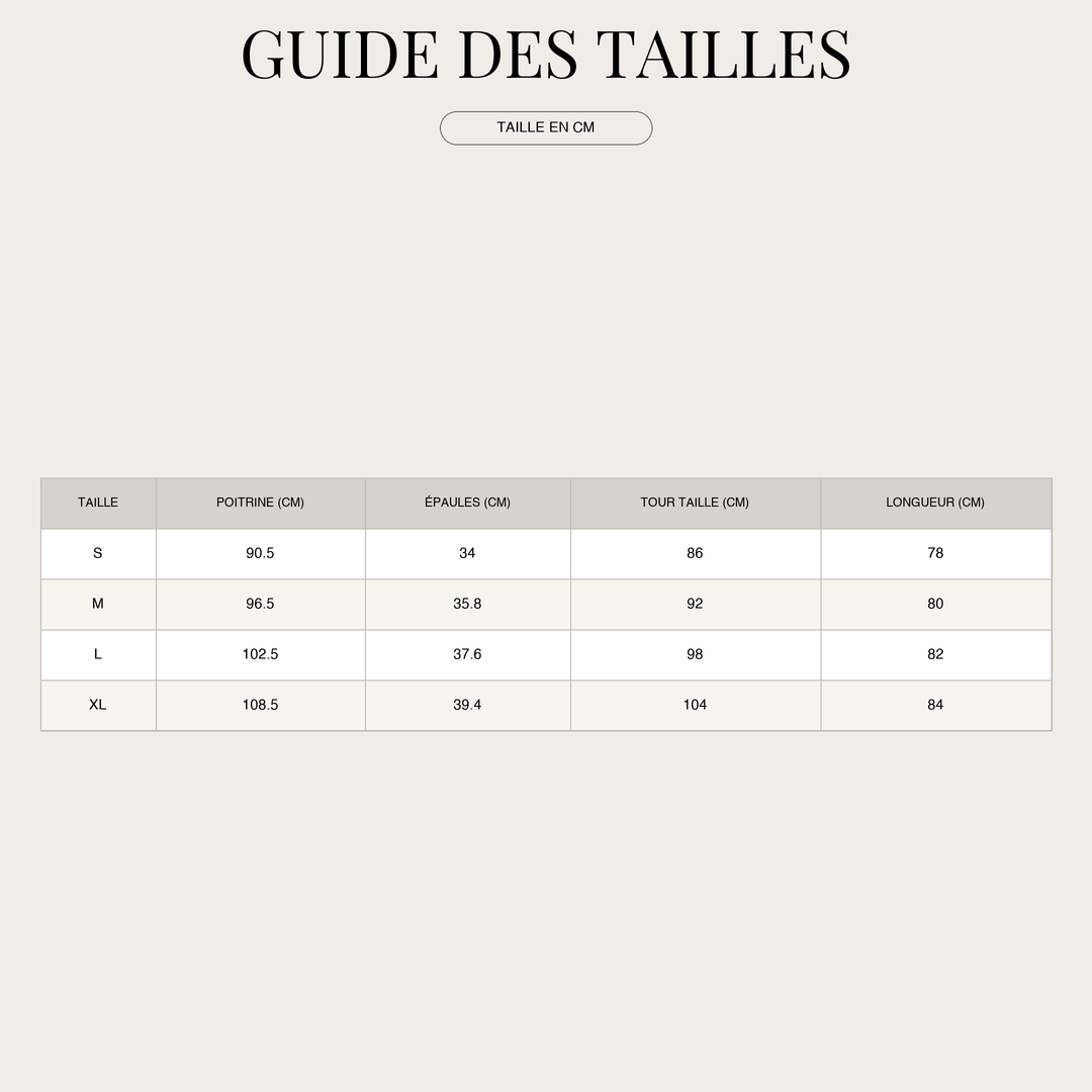 Mini-robe en lin moderne pour Femme – Col V et sans manches size chart