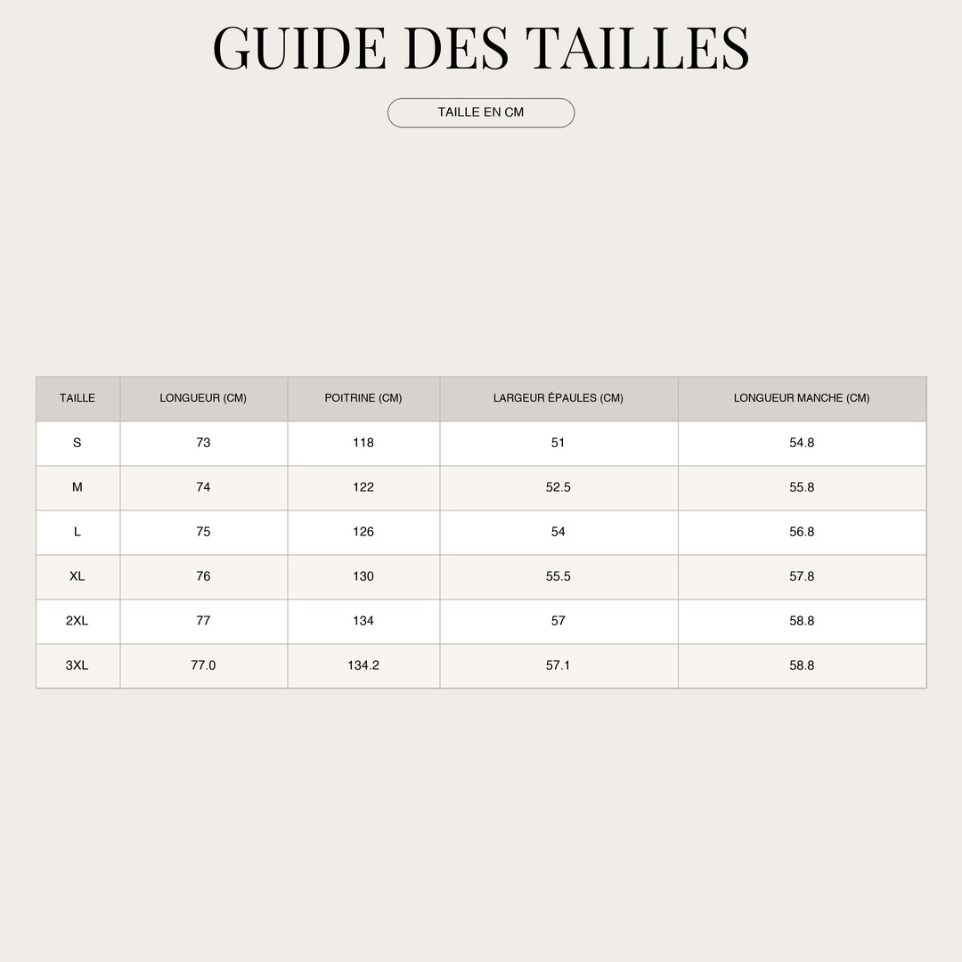 Sweat à capuche décontracté pour Femme – Effet épais et Coupe oversize size chart