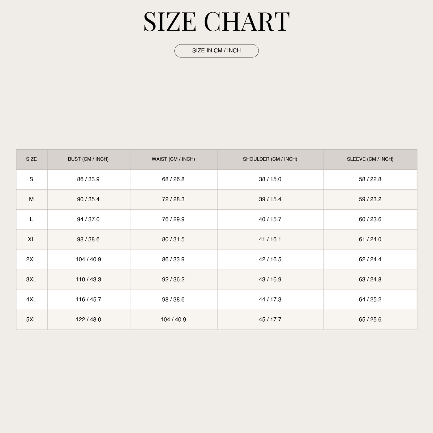 Women's Retro Plaid Pullover – Knitted with Long Sleeve size chart