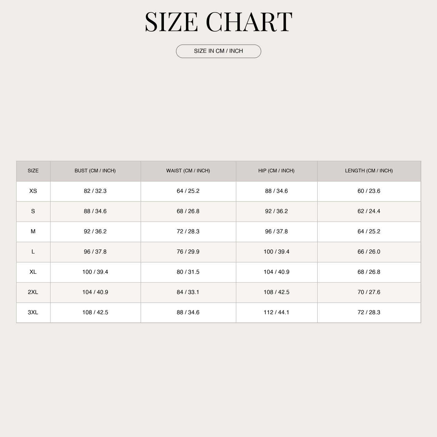 Women's Sleeveless Wedding Guest Dress – Button-Neckline with Exposed size chart