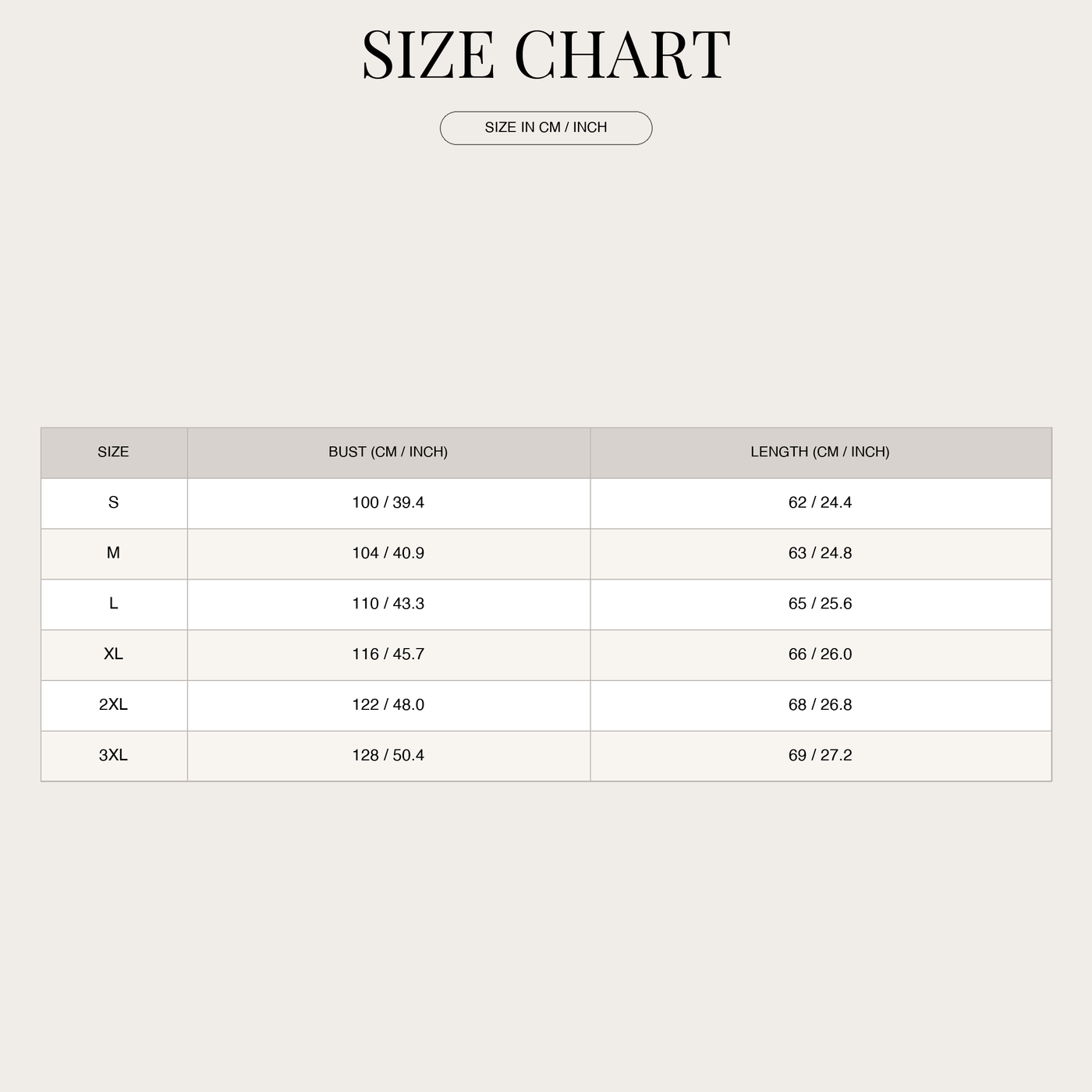 Women's Colorful Cardigan – with Open Front and Long Sleeves size chart