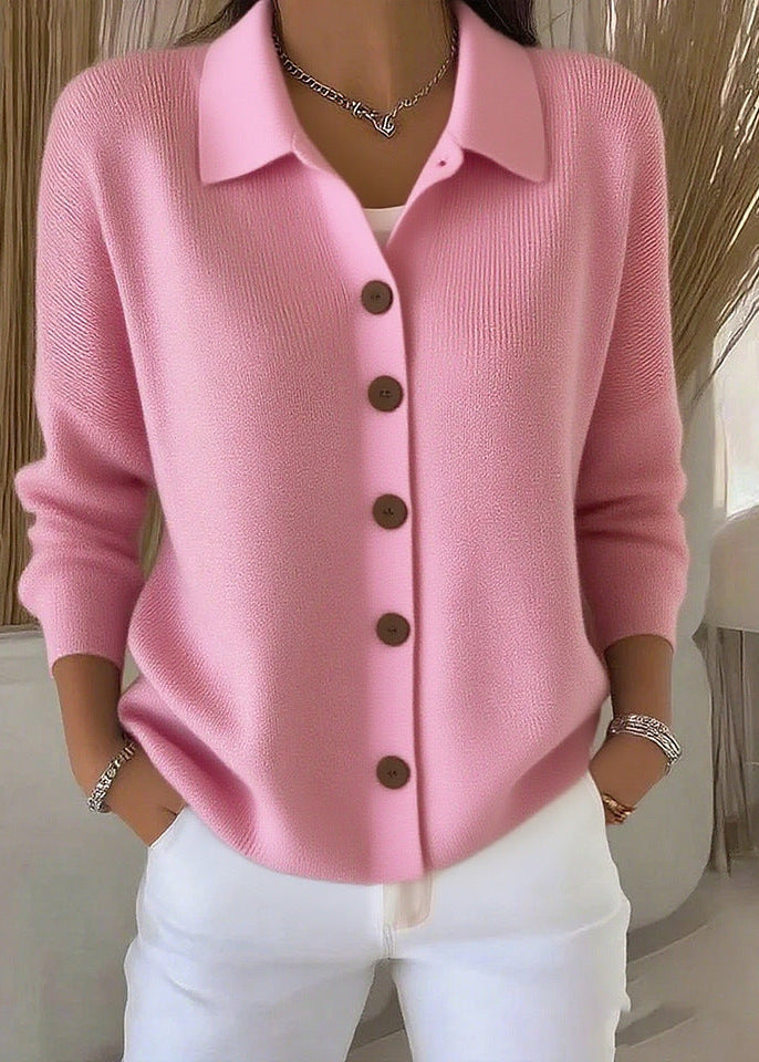 Women_s_Soft_Fine_Knit_Jumper_Shirt_Collar_Button_Front_8