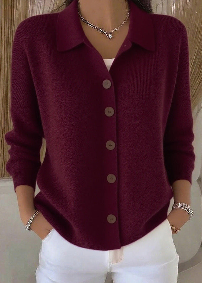 Women_s_Soft_Fine_Knit_Jumper_Shirt_Collar_Button_Front_9