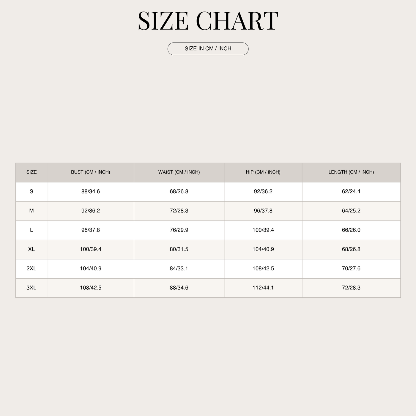 Women's Soft Knit Jumper – Warmth and Spotted Design size chart