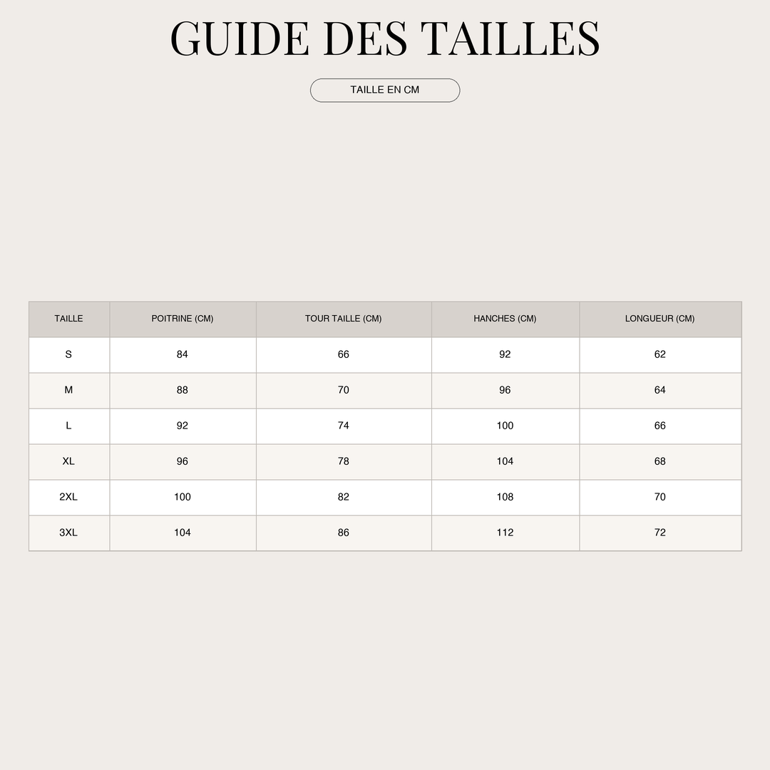 Sweatshirt structuré pour Femme – Col zippé et Coupe confortable size chart